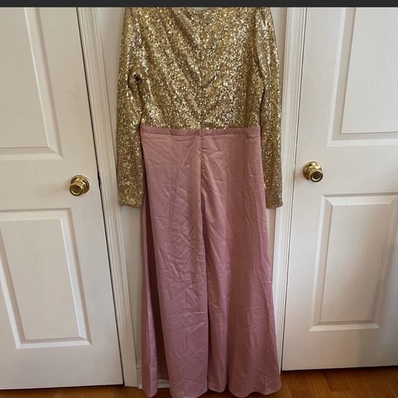 Nwt gold sparkly stain dress - Picture 7 of 9